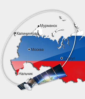 Зона вещания Триколор ТВ